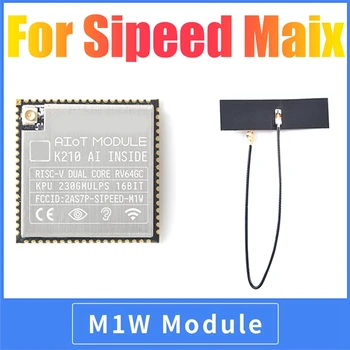 1 Комплект для модуля Sipeed Maix M1W AI + Плата разработки партии + Антенна K210 Встроенный FPU KPU FFT Wifi Глубокого обучения Изображение