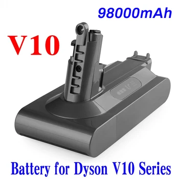 100% Сменная Литиевая батарея 25,2 V 98000mAh Для Пылесоса Dyson Cyclone V10 Absolute SV12 V10 Fluffy V10 Изображение