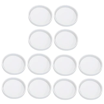 12 упаковок, большая силиконовая форма для круглых подставок 