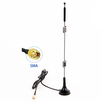 12dbi WIFI Антенна 2,4 G/5,8 G Двухдиапазонная Полюсная Антенна SMA Male/RP SMA Male с Магнитным основанием для Усилителя сигнала камеры маршрутизатора Изображение