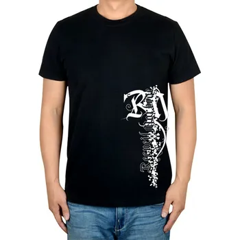 2 Вида Дизайна, Летние Стильные Рубашки Recueil Morbide Camisetas Hombre из 100% Хлопка С Принтом Poleras в стиле панк Хардрок, Металлические Рубашки Ropa Mujer Killer Изображение
