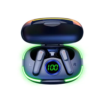 2023 TWS Fone Bluetooth 5.1 Наушники Беспроводные Наушники HiFi Звуковая Гарнитура Светодиодный Дисплей Беспроводные Наушники с Микрофоном для Телефона Новые Изображение