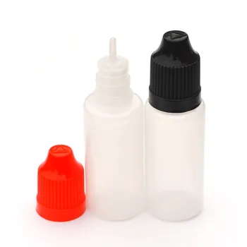 20шт 20 мл Пластиковая бутылка с иглой для жидкости с защитой от детей и длинным наконечником Пустая крышка-капельница Изображение