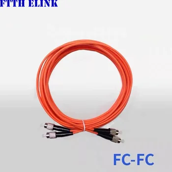 20шт волоконно-оптический патчкорд FC-FC Дуплексный многомодовый 3,0 мм OM1 62,5/125um кабель оптоволоконная перемычка бесплатная доставка ELINK Изображение