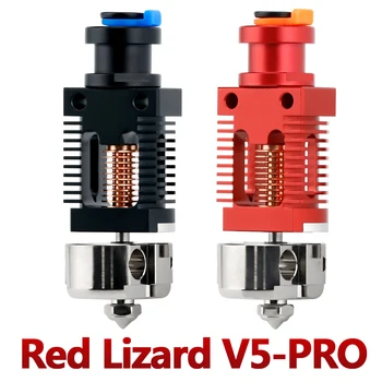 3D Red Lizard V5 Pro V6 Hotend Собранный Биметаллический Термозащитный Медный Hotend для CR-10 CR10S Ender-3 V2 Ender-3 Изображение