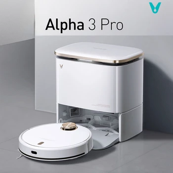 5300Pa Viomi Alpha 3 Pro Автоматическая Самомоющаяся Щетка для мытья полов Master Автоматическая Самоочищающаяся док-станция и сушка горячим воздухом -Интеллектуальная вибрационная щетка для мытья полов Изображение