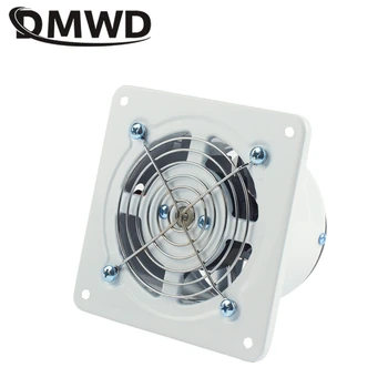 DMWD 4-дюймовый Мощный бесшумный вентилятор для вентиляции ванной комнаты Вытяжной вентилятор кухонной плиты Вытяжка для унитаза 25 Вт Изображение