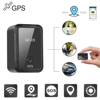 GF09 Мини GPS-локатор, приложение для управления устройством защиты от потери, автомобильный трекер, магнитный рекордер для отслеживания местоположения автомобиля/машины/человека, автомобильный трекер Изображение