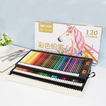 KOUOW 120/150 цветной высококачественный деревянный маслянистый цветной набор карандашей для школьной художественной росписи специальные канцелярские принадлежности художе... Изображение