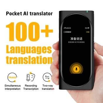 Langogo Genesis Smart Instant Voice Offline Translator, портативный инструмент для перевода на несколько языков в режиме реального времени Изображение