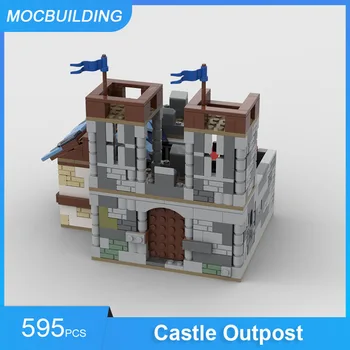 MOC Строительные блоки Castle Outpost - 31120 + 21325 Альтернативная модель Архитектуры DIY Сборка Кирпичей Детские игрушки Подарки 595 шт. Изображение
