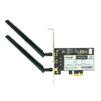 PCI Express 7260AC 2,4 G/5G Двухдиапазонная 7260HMW 867 Мбит/с Беспроводная PCI-E Wi-Fi карта BT 4,0 AC-7260 Настольная WIFI WLAN карта D5QC Изображение