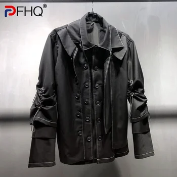 PFHQ 2023 Модная Высококачественная Мужская Рубашка с длинным рукавом, Куртки, Нишевый Дизайн, Индивидуальное Пальто, Стильная Осень, Бесплатная Доставка 21F1258 Изображение