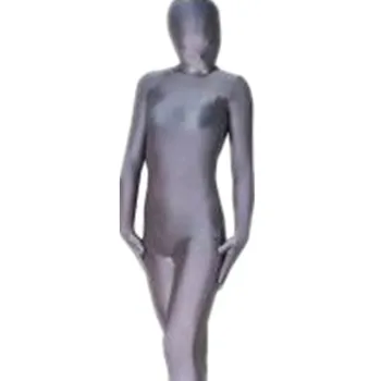 (SCF004) Серые колготки из спандекса для всего тела, костюмы для косплея на Хэллоуин для мужчин/женщин Изображение