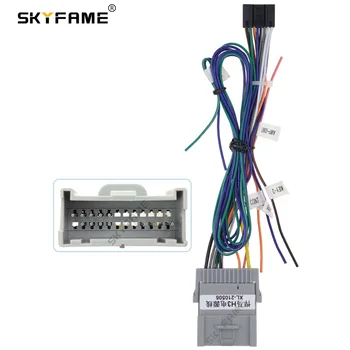 SKYFAME 16pin Автомобильный стерео Жгут проводов Адаптер для Hummer H3 Android Радио Кабель питания Изображение