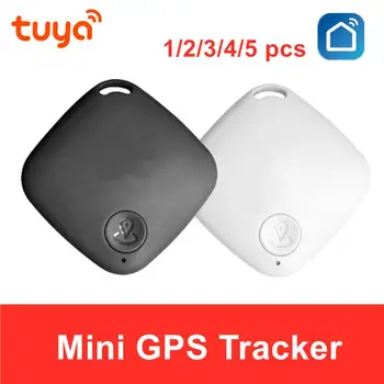Tuya Anti-потерянный GPS-трекер Smart Tag Беспроводной трекер для домашних животных, детский кошелек, поиск ключей, Автомобильный локатор, Tuya Smart Anti-потерянная сигнализация Изображение
