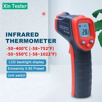 Xin Тестер Бесконтактный Инфракрасный термометр 12:1 Для Измерения Температуры На лбу У Взрослых Детей XT-400/XT-600 Изображение