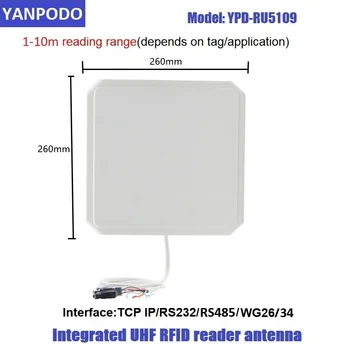 Yanpodo UHF RFID Интегрированный считыватель TCP/IP RS232 Wiegand long range 1-10 м стрела барьерные ворота для системы контроля доступа к автостоянке Изображение