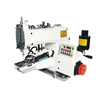Автоматическая Электрическая Промышленная Мини-швейная машина с оверлоком для пуговиц, машина для наклеивания этикеток на карточки, промышленные швейные машины Изображение