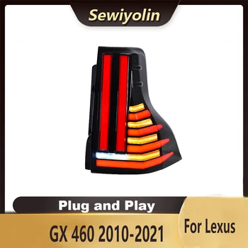 Автомобильные Аксессуары светодиодные задние фонари для Lexus GX 460 2010-2021 Анимация заднего фонаря в сборе Plug And Play DRL Изображение