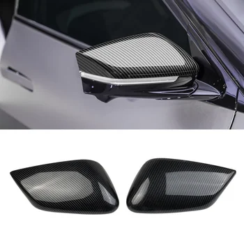 Автомобильные чехлы для зеркал заднего вида из углеродного волокна, крышка бокового зеркала заднего вида для KIA EV6 2021 2022 LHD Изображение