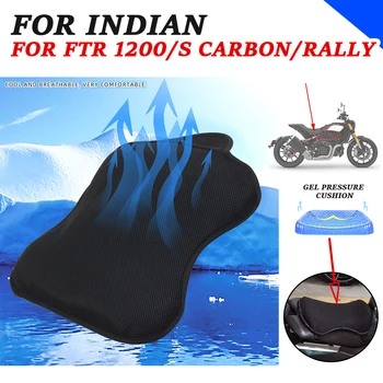 Аксессуары для мотоциклов Амортизирующий Гель Чехол для подушки сиденья Накладка для снятия давления Indian FTR1200S FTR 1200 S R Carbon Rally Изображение