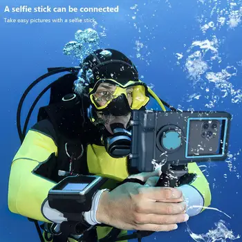 Водонепроницаемый чехол для дайвинга под водой для iPhone Galaxy, чехол для плавания, защитный корпус с сенсорным экраном для фото-видео Изображение