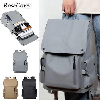 Высококачественный водонепроницаемый мужской рюкзак для ноутбука, роскошный брендовый дизайнерский черный рюкзак для бизнеса, городской мужской рюкзак Mochilas Изображение