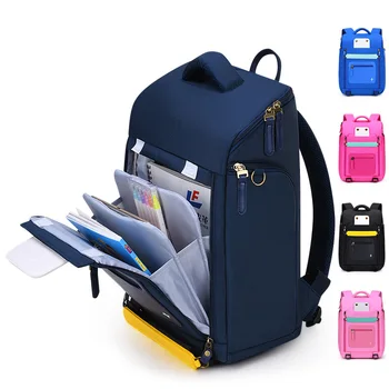 Детская школьная сумка, Рюкзаки для начальной школы для мальчиков и девочек, Детский ортопедический водонепроницаемый рюкзак 1-4 класса, сумка Mochila Изображение