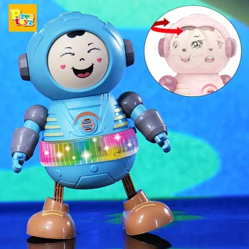 Детские Интерактивные Танцующие Игрушки Космонавтов с Изменяющимся Лицом, Работающие на Батарейках, Обучающие Электронные Игрушки Монтессори для Подарка Младенцу Изображение