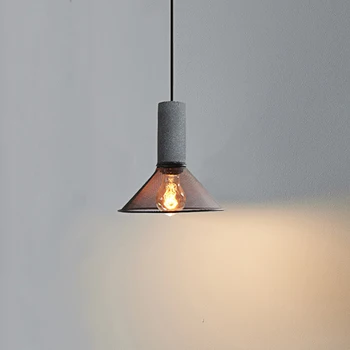 Дизайнер Лофт Создает Индивидуальную форму Железной птичьей клетки с одной головкой, Маленький подвесной светильник, Винтажный Цементный светильник для Спальни, прикроватный подвесной светильник Изображение