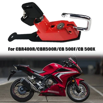 Для Honda CBR400R 2016-2019 CBR500R CB500F CB500X 2013-2020 2019 Мотоциклетный Шлем с Боковым замком противоугонной безопасности с 2 ключами Изображение