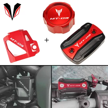 Для YAMAHA MT03 MT 03 MT-03 2015-2019 2020 2021 2022 Мотоцикл Передняя + Задняя Крышка Резервуара для тормозной жидкости Защитный Кожух Изображение