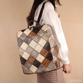 Женский кожаный рюкзак Cobbler Legend, женская сумка для ноутбука, дорожная сумка, большой вместительный рюкзак Изображение