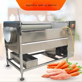 Машина для чистки картофеля, имбиря, батата, овощей, фруктов, моркови, машина для чистки моркови, машина для чистки имбиря Изображение
