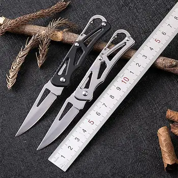 Мини-Нож Портативный Нож в Форме нержавеющей Стали Для Кемпинга, Инструменты для выживания на открытом воздухе, Складной Карманный Нож Изображение