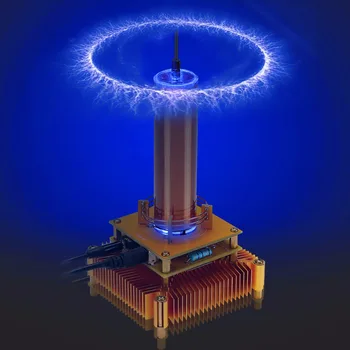 Музыка для плазменного динамика Tesla Coil Беспроводная передача звука Solid Power1 Изображение