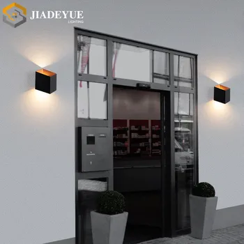 Наружный водонепроницаемый светодиодный настенный светильник IP65, современный минималистичный светодиодный светильник для гостиной, спальни, прикроватной тумбочки, лестницы, прохода, балкона, настенный светильник Изображение