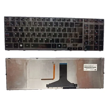 Новинка для Toshiba Satellite P750 P750D P755 P755D P770 P775 P770D P775D CF клавиатура с подсветкой серая рамка Изображение