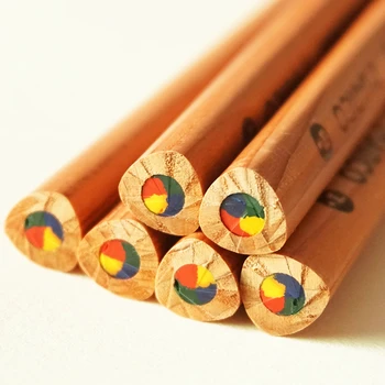 Новое поступление, MARCO 6403, 4 вида цветов, радужный карандаш, толстый треугольный шест, удобная ручка для граффити, Бесплатная доставка Изображение
