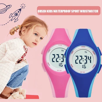 Новые детские часы для мальчиков, бренд SYNOKE, Водонепроницаемые спортивные детские часы для мальчиков, высококачественные цифровые часы для мальчиков и девочек Изображение