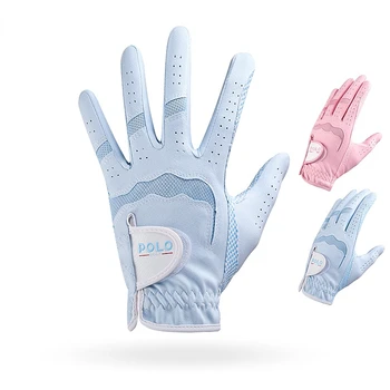 Новые женские перчатки для гольфа han edition из нескользящего силикона, износостойкие перчатки Изображение