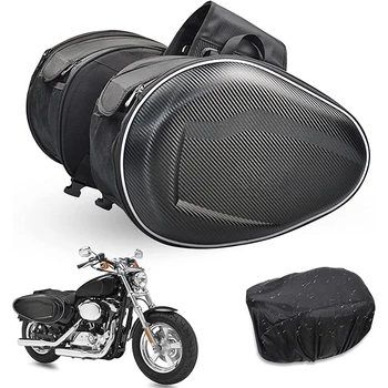 Новый Мотоциклетный Водонепроницаемый Гоночный мотошлем, дорожные сумки, чемодан, седельные сумки и дождевик для мотора Изображение