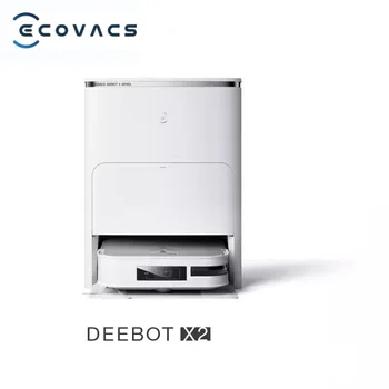 Новый Оригинальный робот-пылесос ECOVACS DEEBOT X2 PRO, робот-подметальщик, мойка горячей водой, швабра для уборки и сушки пыли Изображение
