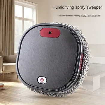 Перезаряжаемый Умный робот-пылесос для сухой и влажной уборки, бытовая техника с увлажняющим спреем Изображение