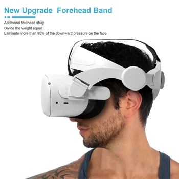 Регулируемый головной ремень, Улучшающий комфорт повязки на голову, Губчатые коврики, Фиксирующий ремень для VR-шлема, ремень для гарнитуры Oculus Quest 2 VR Изображение