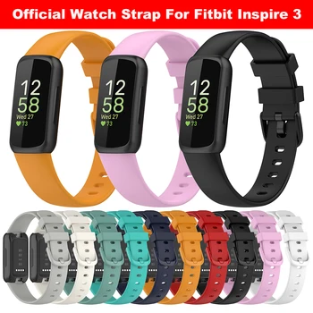 Ремешок Для часов для Fitbit Inspire 3 Силиконовый Tpu Официальный сменный браслет Smartwatch на запястье Fitbit Inspire3 Изображение