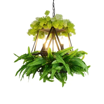 Ретро Промышленный Подвесной светильник для Столовой, Магазин одежды, Ресторан, Растения, Люстры, Креативная Лампа для украшения окон в саду Изображение