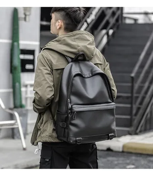 Рюкзак для путешествий, Мужской Деловой Рюкзак Большой емкости для ноутбука 16 дюймов, Водонепроницаемый модный школьный рюкзак Изображение