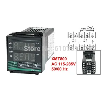 Сигнализация SSR переменного тока 220 В 50 Гц Цифровой контроллер контроля температуры XMT-800 Изображение